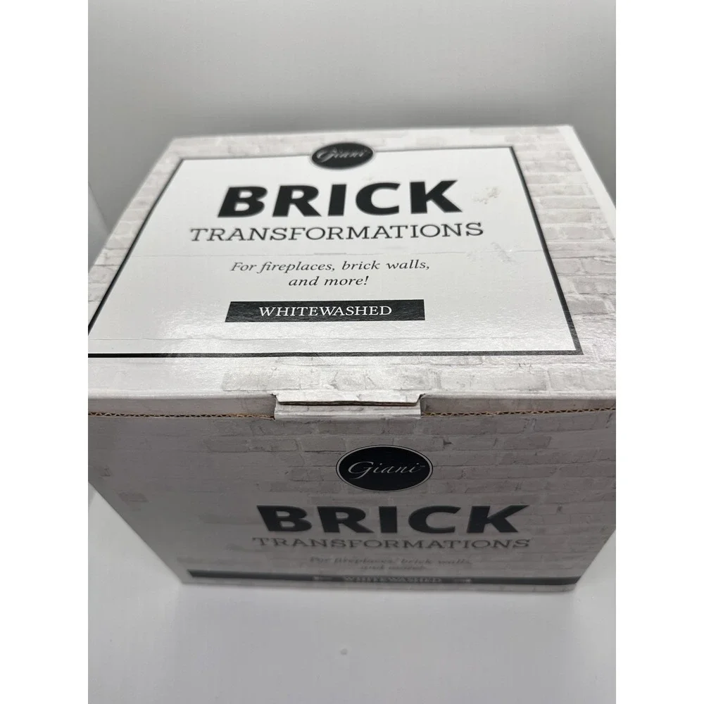 Giani Brick Transformations Kit- Whitewashed Full‎ Sized Kit New Unused!